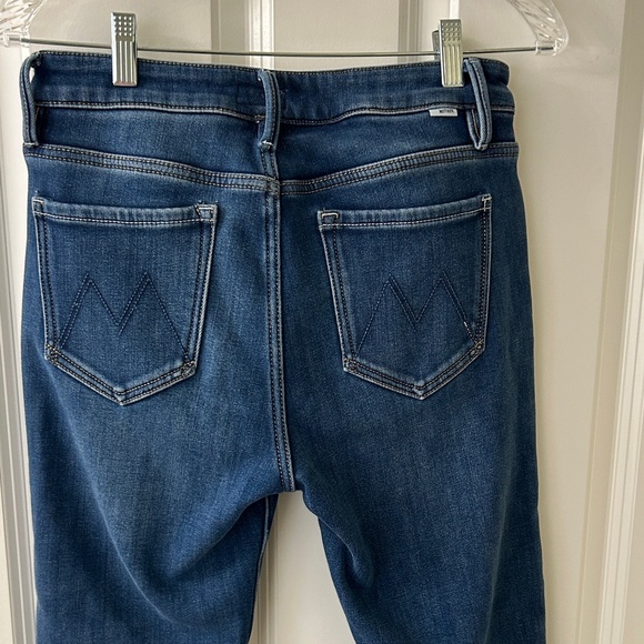 MOTHER Dark Blue Flare Jeans - Picture 4 of 9